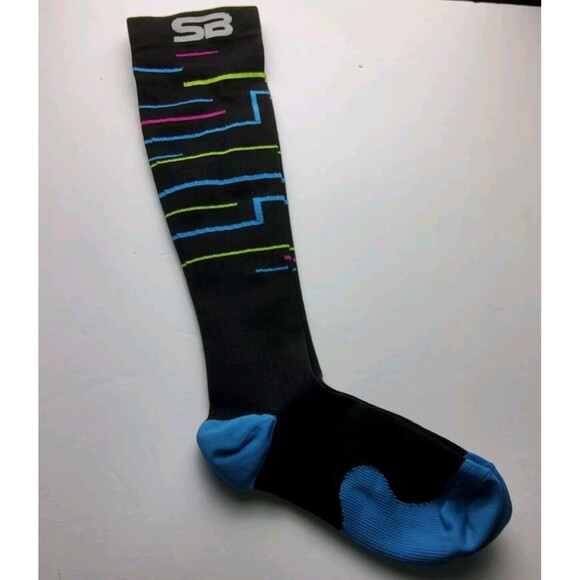 SB SOX Compression Socks Multicolor Lines Size S/M - Picture 2 of 2